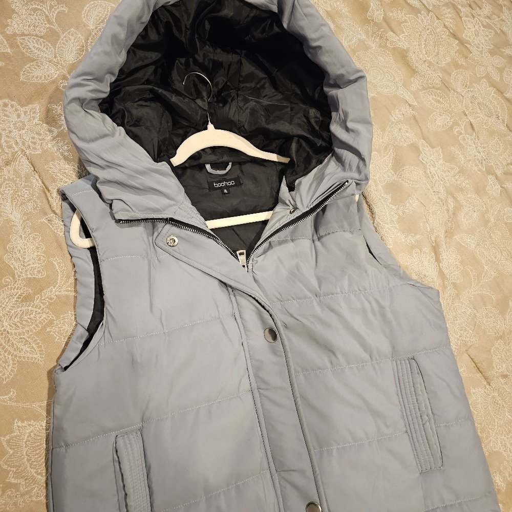 Long Puffer Vest Coat..LIKE NEW..worn only Once